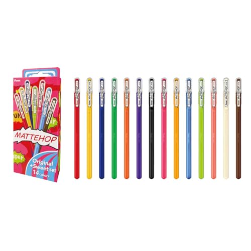 

Pentel Color Ballpoint Pen Matte Hop Original + Sweet 14 Colors K110-V14ST