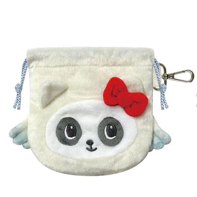 K Company Panshell x Sanrio Characters Flauschiger Kordelzugbeutel Hello Kitty PSA-FK-KT