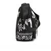 Women Elephant Print Crossbody Bag Multi Pocket Shoulder Bag Large Capacity Lightweight Travel Messenger Purse Zipper Handbag
