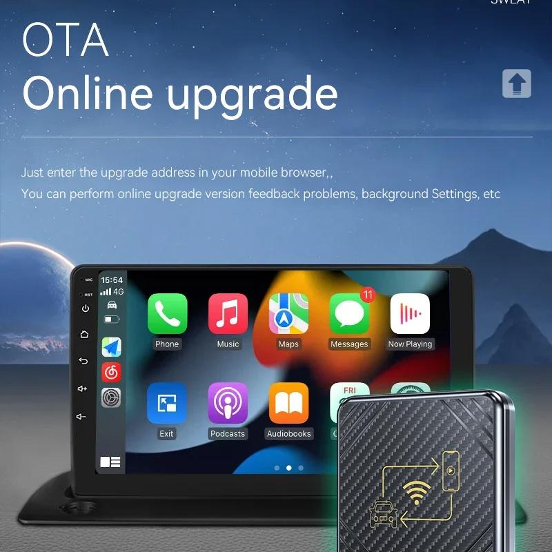 WirelessCarplaybox Android Auto 2 w 1 Bluetooth 5.0 Aktywne połączenie Adaptacyjny ekran Inteligentny bezprzewodowy adapter Android Auto