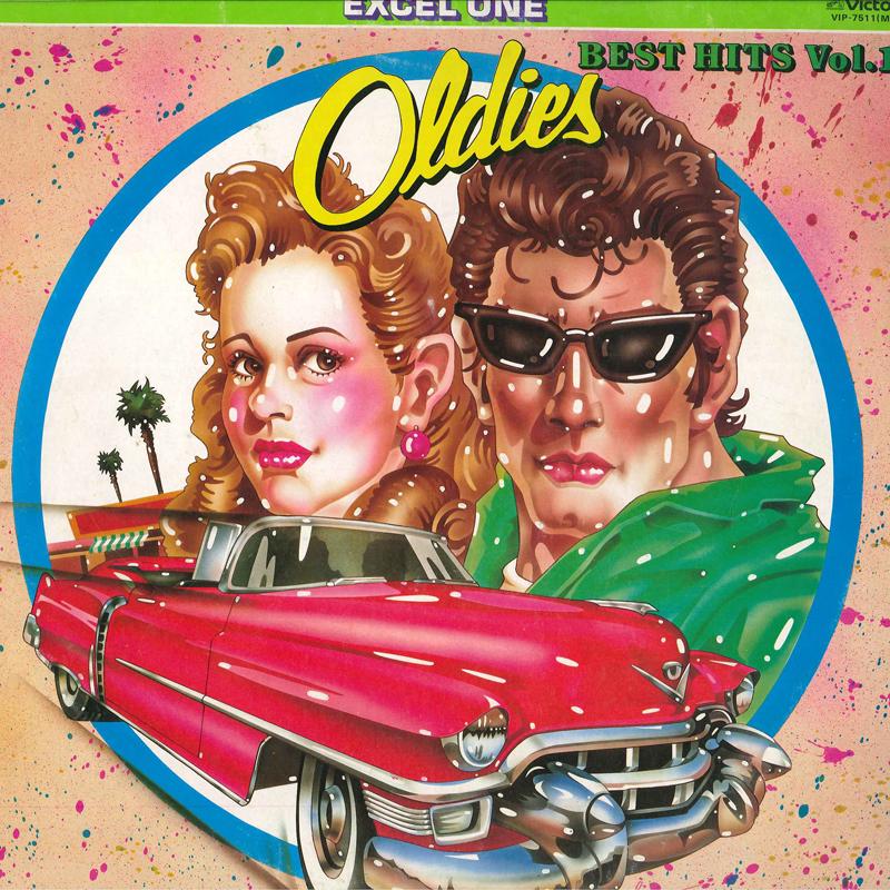 LP Record VARIOUS - Oldies Best Hits Vol. 1 VIP7511M VICTOR 1981 Japan Obi Rock Used