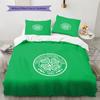 Celtic F.C Minta Ágynemű Paplan Szett Lakásdekoráció Ajándék (1 * paplanhuzat + 2 * párnahuzat mag nélkül)