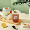 350ml Coffee Cup Transparent Water Bottle Portable Water Cup Leak-proof Beverage Drinking Cup Travel Reusable Drinkware