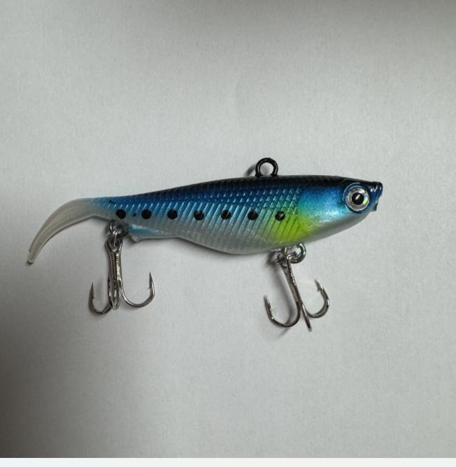 

9.5СМ 20Г Зимова Рибальська Приманка VIB Приманка для Підлідного Лову М яка Фарбування Рибальська Приманка