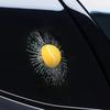 Realistic 3D Ball Hit Car Window Decal Durable PP Glass Sticker Creative Sunproof Waterproof Decor for Car Accessories