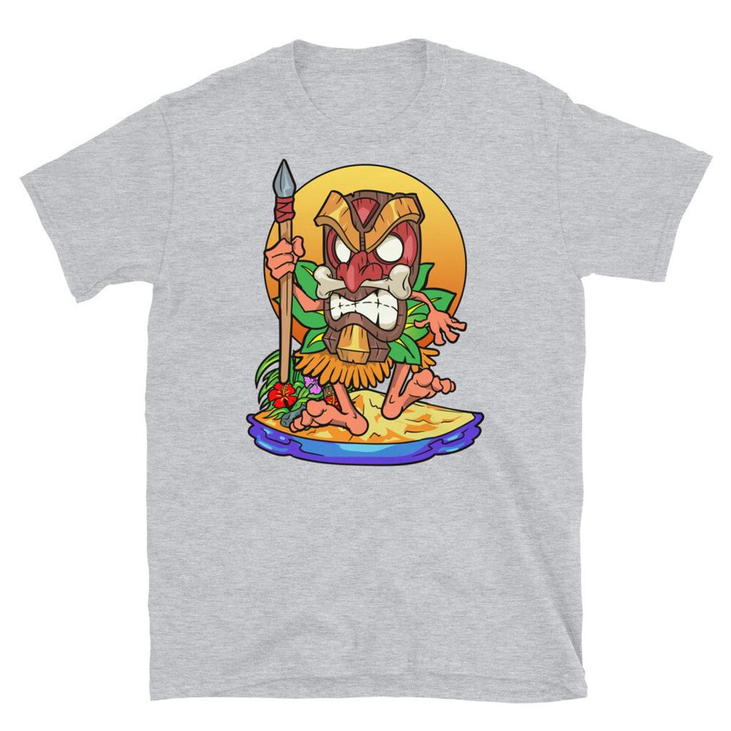 Tiki With Spear Hawaii Polynesia Marquesas Islands Short Sleeve Unisex T Shirt