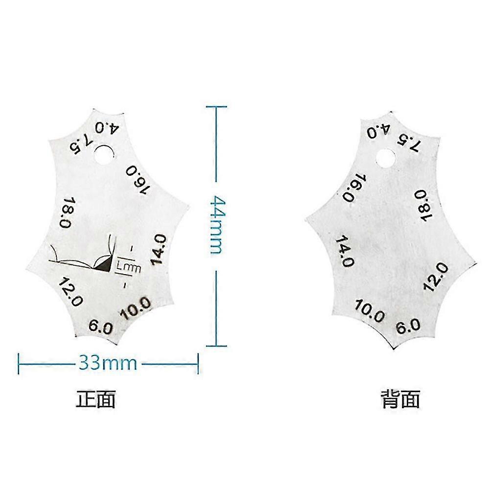 Steel Pocket Welding Gauge Weld Seam Testing Inspection Ruler Welding Tool - DD