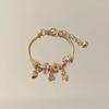 Fashion Heart Flower Butterfly Charm Bracelet For Women Gift Accessory