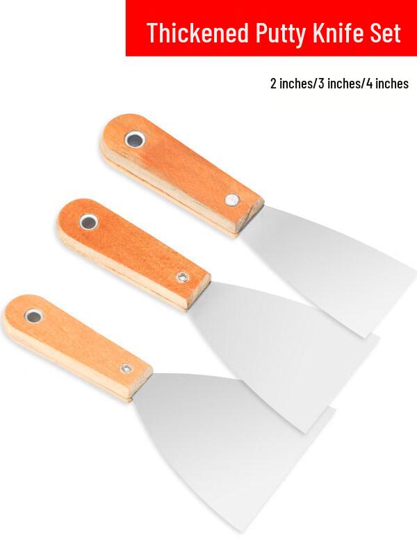 Ally Thickened Stainless Steel Putty Knife Set