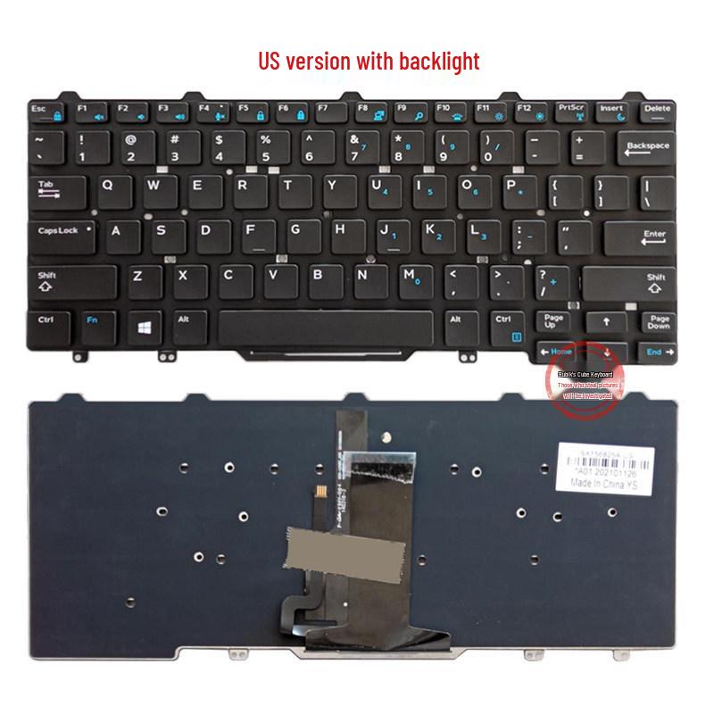 E7470 Compatible Keyboard for Dell Latitude E5470, 7490, 5480, 5488, 7480, 5450, 5491