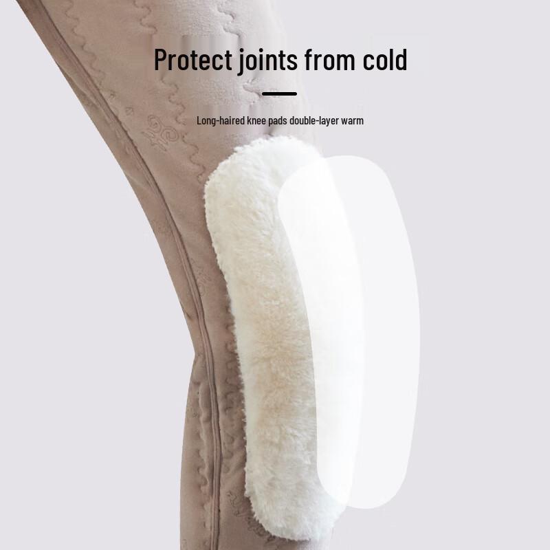 Yu Zhaolin Women's 650g Wool Blend High-Waist Thermal Leggings