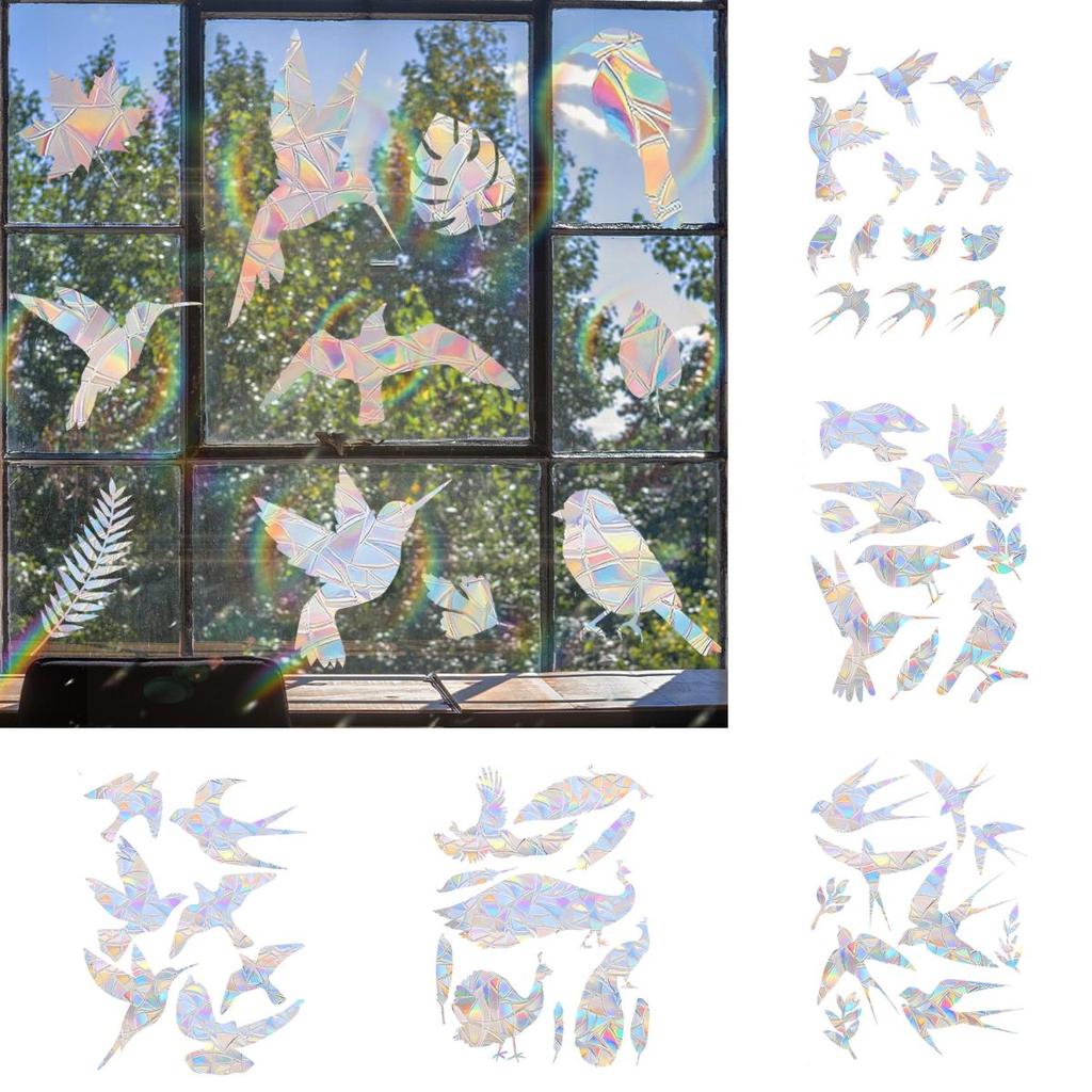 Fjäril Regnbågsprisma Pvc Fönsterdekal För Vardagsrum Och Sovrumsdekor