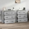 VidaXL Buffets 2 Pcs Concrete Grey Engineered Wood 3185411