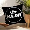 Famous Royal Dutch KKLM Airlines Pillow Case Linen Cushion Covers For Decorative Sofa Home Pillows Case Car Chair Pillows Cases