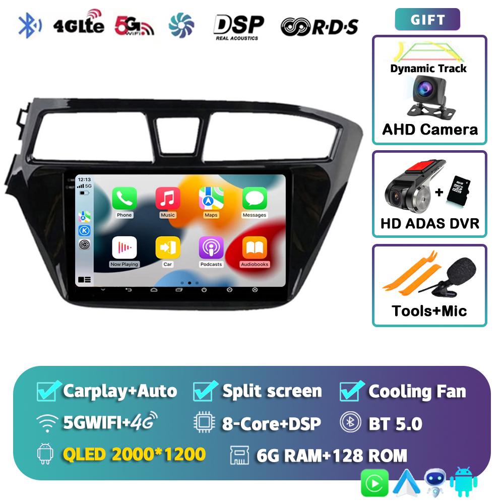 Android 14 Carplay Auto Car Radio For Hyundai I20 LHD 2015 2016 2017 2018 Navigation GPS Multimedia Video Player 2Din DVD Stereo