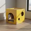 CheeseShaped Scratcher Cat Sturdy Construction Cardboard