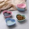 Dinnerware Mini Bowl Love Heart Shape Wheat Straw Bowls For Food Tableware Vinegar Seasoning Bowls Kitchen Supplies