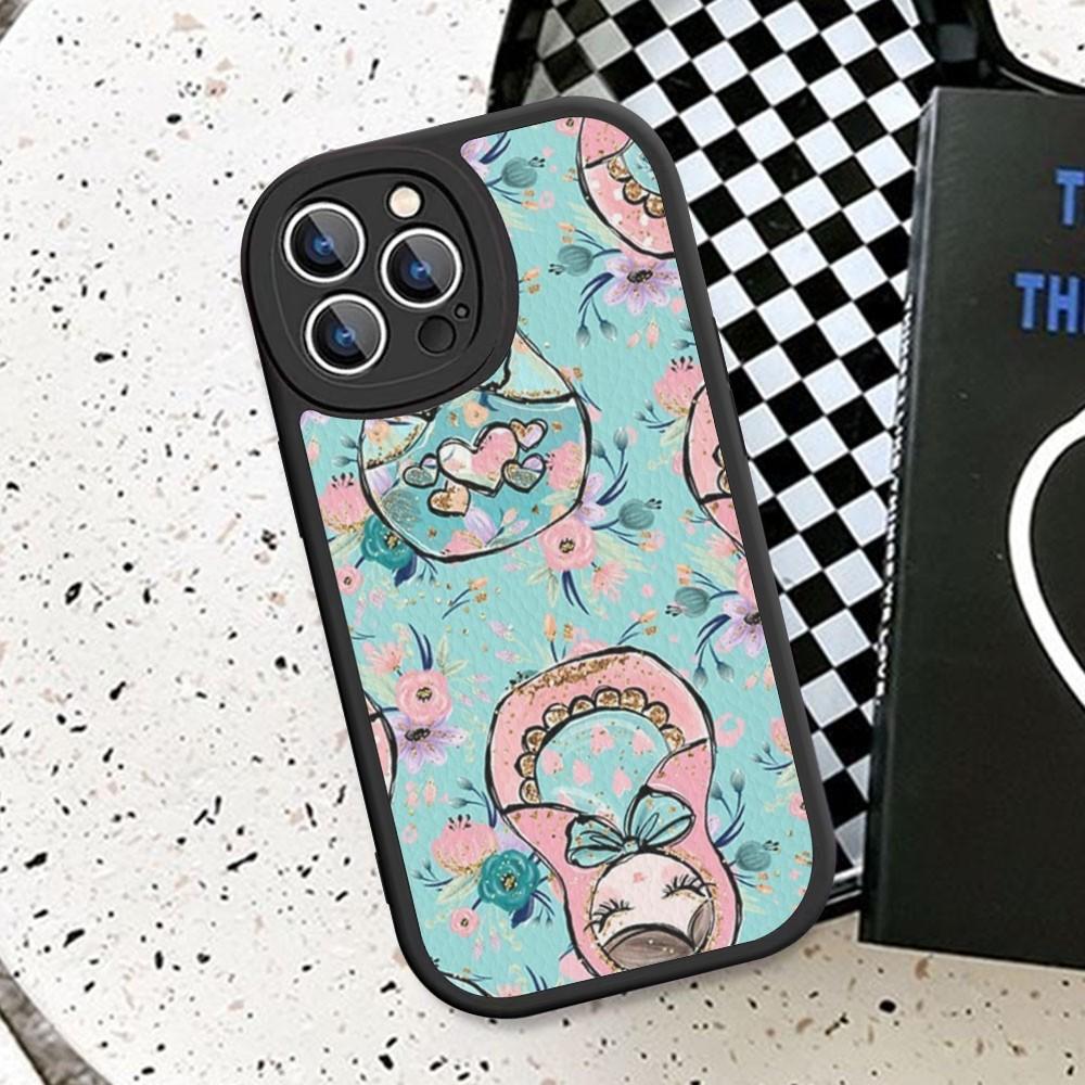 Russian Dolls Matryoshka Cute Phone Case Hard Leather For IPhone 14 13 12 Mini 11 14 Pro Max Xs X Xr 7 8 Plus Fundas