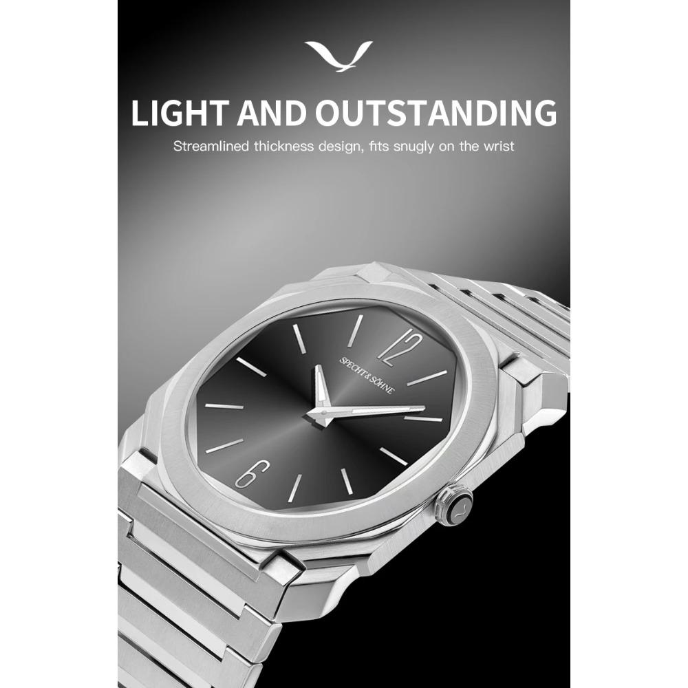 2026 New Hot Selling 38MM Specht & Söhne Quartz Watch For Men Ultrathin 316L Stainless Steel Watches Sapphire Crystal Waterproof