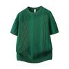 2026 Men's Slim Fit Vertical Stripe Ice Silk Round Neck T-Shirt