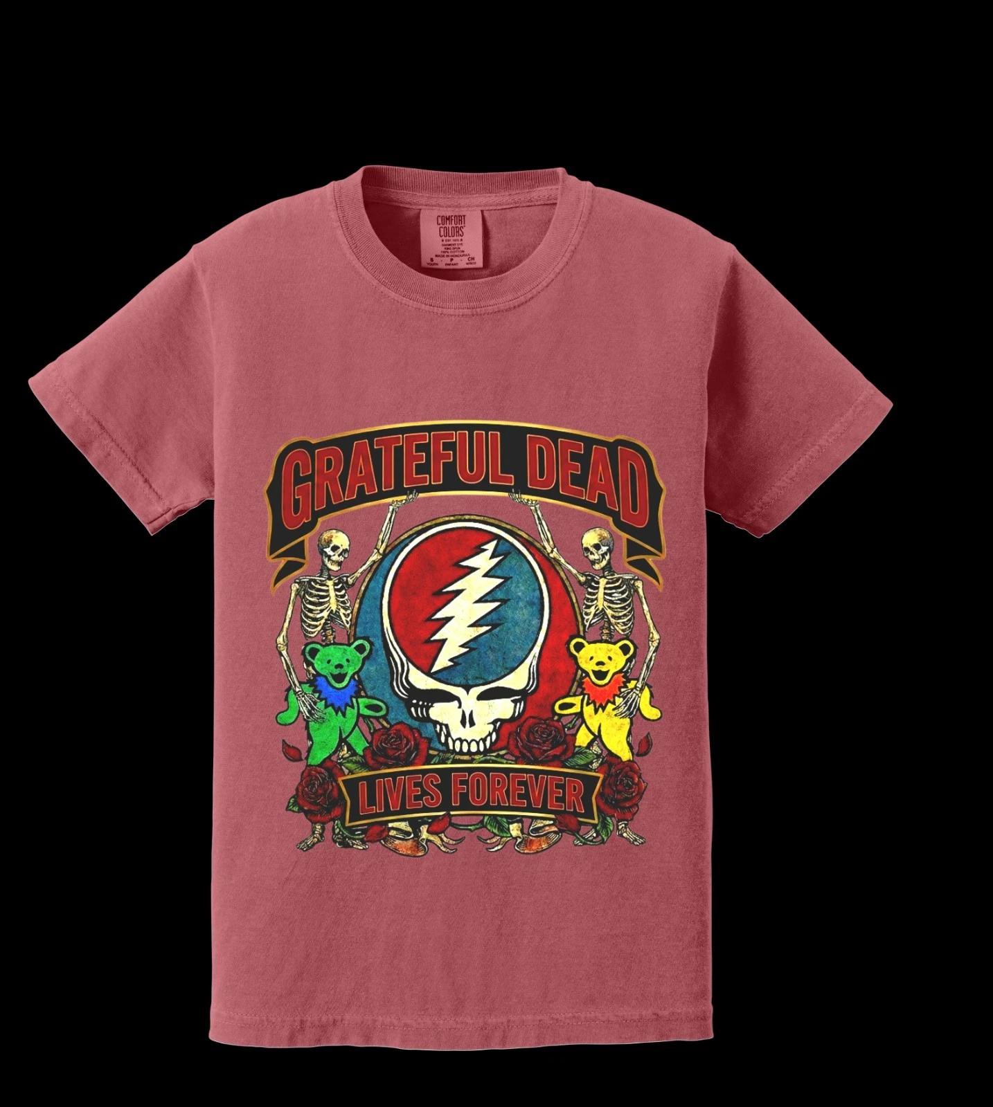 

Grateful Dead, Vintage,Lives Forever Bears, Skeleton Retro Unisex And Adult Tees 160