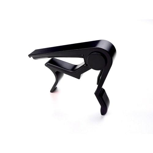GUITARCAPO Guitar Capo, Easy One-Touch Installation for Acoustic, Electric, and Classical Guitars, Clip-on, Spring-Type Capo, Black, RGC-01B