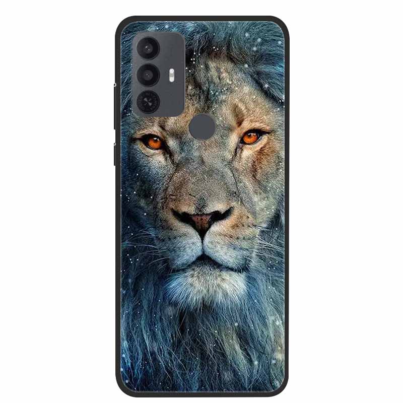 For TCL 30 SE Case Luxury Soft Silicone Protective Animals Phone Cover for TCL 305 306 Case 30SE TPU Funda for TCL30SE Cartoon