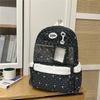 Junior High School Students Lightweight Backpack Star Printed Large Capacity Schoolbag