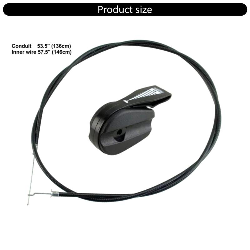 Lawns Mower Throttle Cable, Universally 65inch String Trimmer Throttle Control Cable Switch Control Replacement