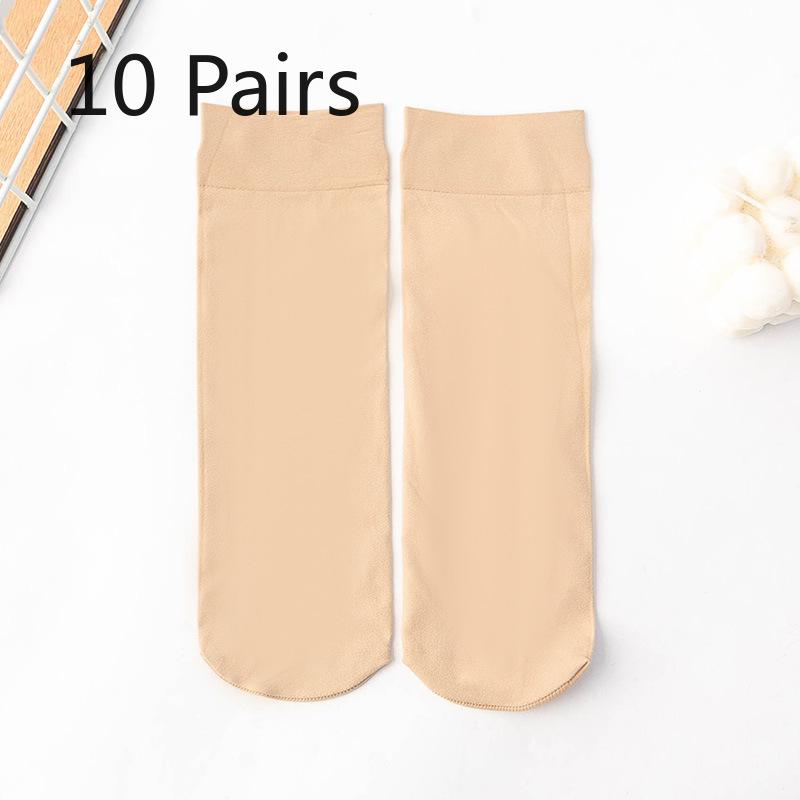 

10 пар женских утолщенных износостойких чулок с защитой от затяжек для весны и осени 10 Pairs