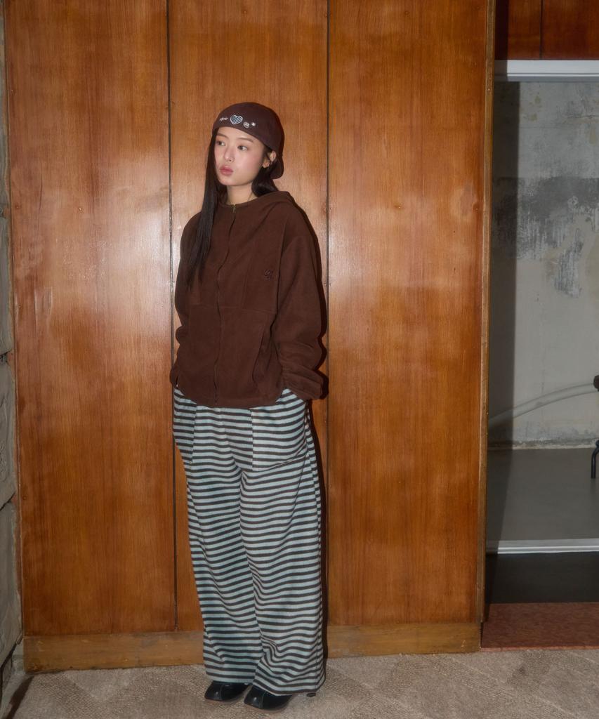 Leteoli Fleece Stripe Pants_Mint