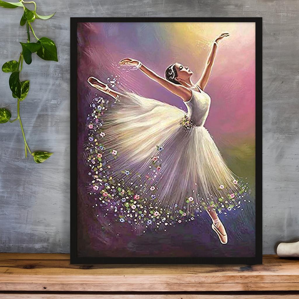 5D DIY Diamond Painting DancerCross Stitch Kit Mosaic Diamond Embroidery  Full Round Square Drill Home Decoration