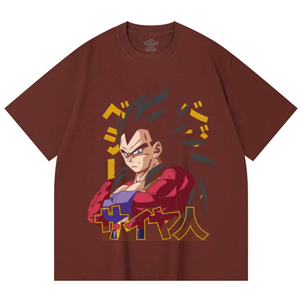 230 Gsm 100% Cotton Dragon Ball V18 Goku Print Unisex Heavy Cotton T Shirt