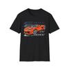 E-Ray Shirt | Orange C8 Hybrid Supercar Graphic Tee | “E RAY” Design