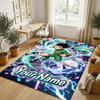 Personalized Crystal Velvet Carpet,Hunter × Hunter Custom Printed Name, Plush Area Rug For Home Indoor Decor