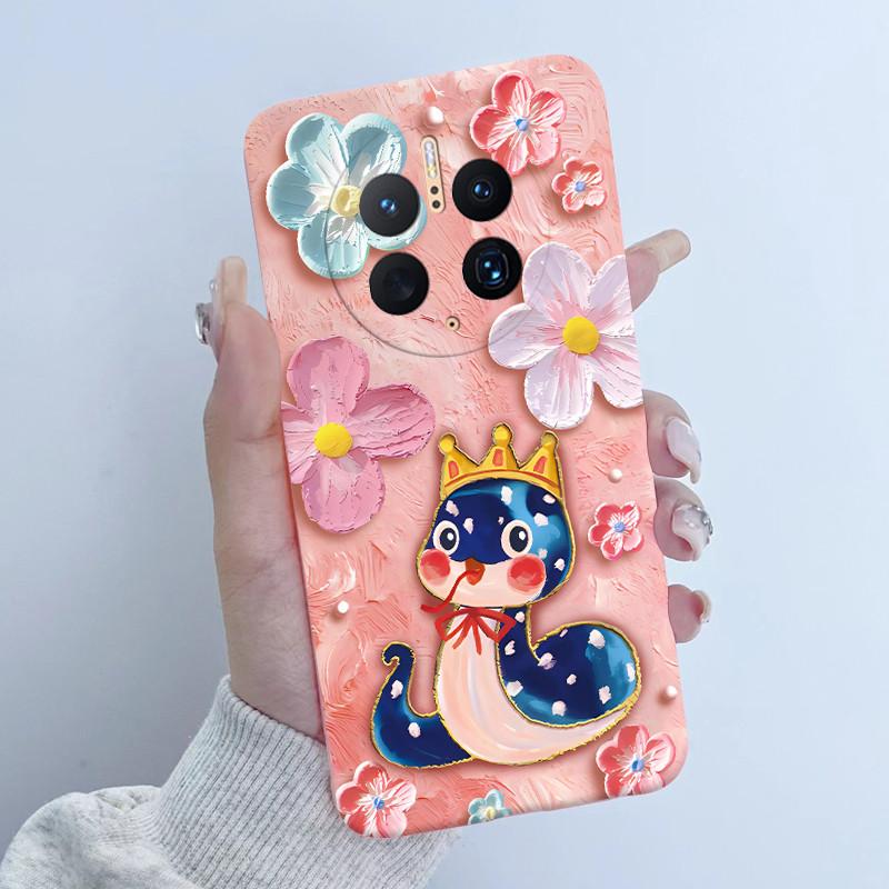 For Huawei Mate 50 Pro Phone Case DCO-AL00 DCO-LX9 Flower Girl 2025 Design Soft Silicone TPU Back Housing for Mate50 Pro Covers