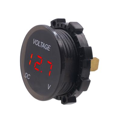 Automobil Digitalanzeige Modifiziertes Voltmeter, Motorradmontiert, Wasserdichtes LED-Linsenanzeigeinstrument