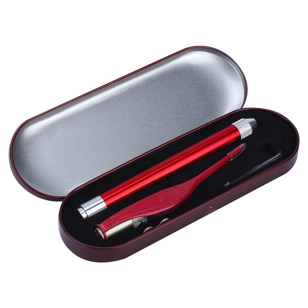 

Stainless Steel Ear Spoon Flashlight Ear Wax Pick Set LED Earwax Cleaner Ear Care Tool Red красный