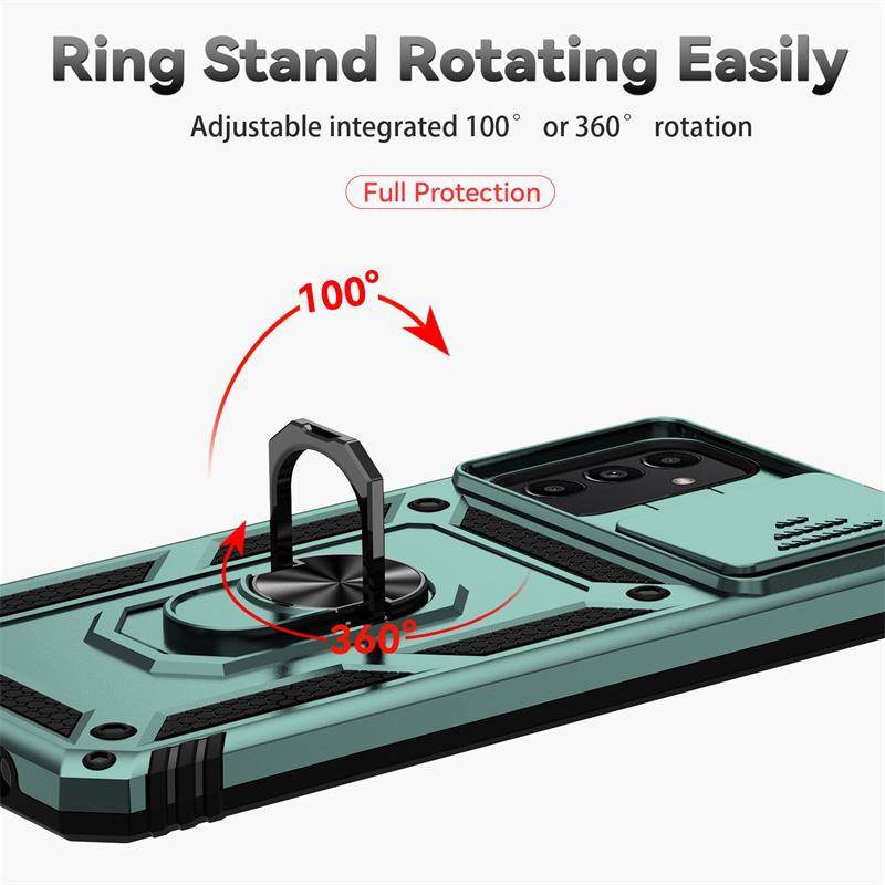 For Samsung Galaxy A13 5G A04s Case Shockproof Armor Magnetic Holder Ring Cover For Galaxy A04 S A 13 04S Camera Protect Fundas