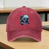Three Wolf Howling and Moon Washed Baseball Cap  Vintage Sun Trucker Hat Summer UnisexTeens Hiking Fishing Snapback Cap