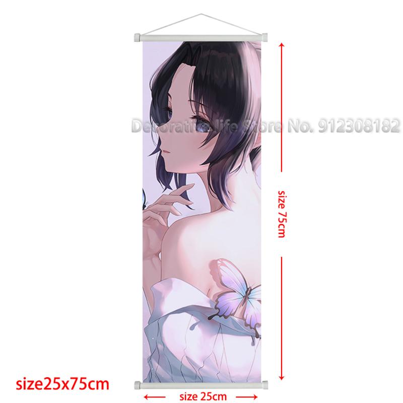 Demon Slayer Scroll Poster Kamado Tanjirou Canvas Painting Nezuko Classic Wall Art Pictures for Living Room Home Decoration