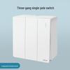 Surface-Mounted Integrated Switch Panel: One-Gang Single-Control, Two-Gang Double-Control, Wall Light Switch with Five Holes.