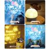 Adorable Starry Sky Night Light Projector for Kids - Seven-Color Rechargeable Atmosphere Lamp