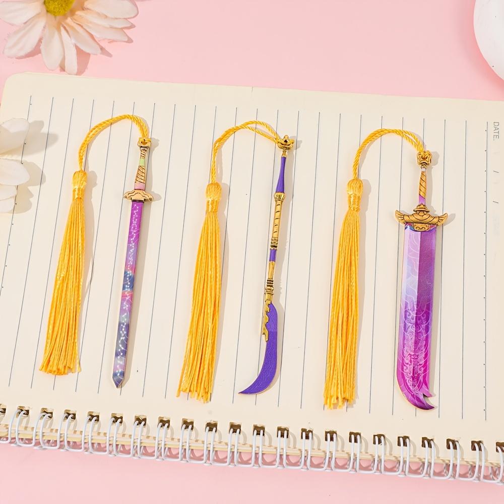 Kpop Metal Sword Bookmark Anime Fan Collectibles Bookworm Essential Bookmarks Student Campus Supplies Friend Birthday Gifts Multicolor Metal