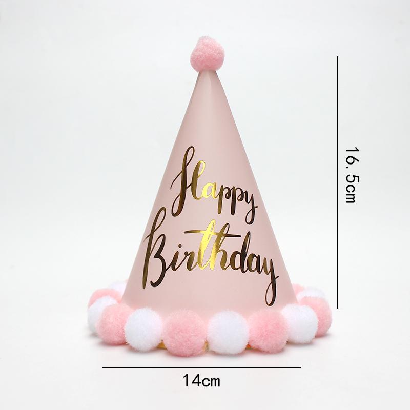 Romantische roségoldene Pelzmütze Göttin Geburtstagshut Geburtstagshut Frische Party Kinder Erwachsene