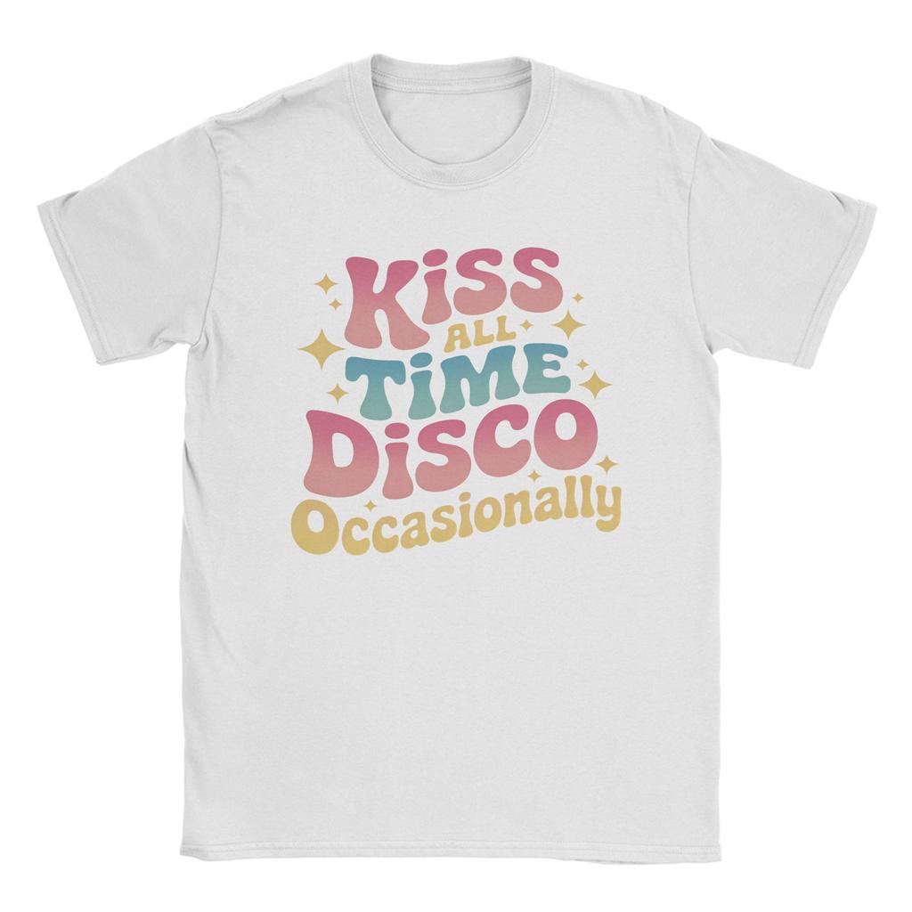Unisex Unisex Harrys Kiss All The Time Album T Shirts Styles Pure Cotton Tops Vintage Short Sleeve Crewneck Tees Plus Size Tshirt