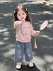 Korean Style Children's Spring/Autumn Long-Sleeve Hoodie Set for Girls - Street Style Casual Wear 2026