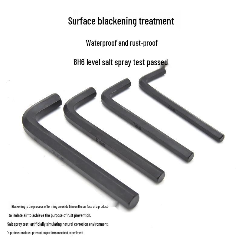 30-Piece Metric & Inch Blackened Hex Wrench Set for Household Repairs