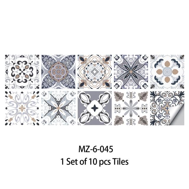 Película adhesiva para azulejos, 28 estilos a elegir, para azulejos/suelo en la cocina, protector contra salpicaduras, papel tapiz artístico para suelo, calcomanías de pared