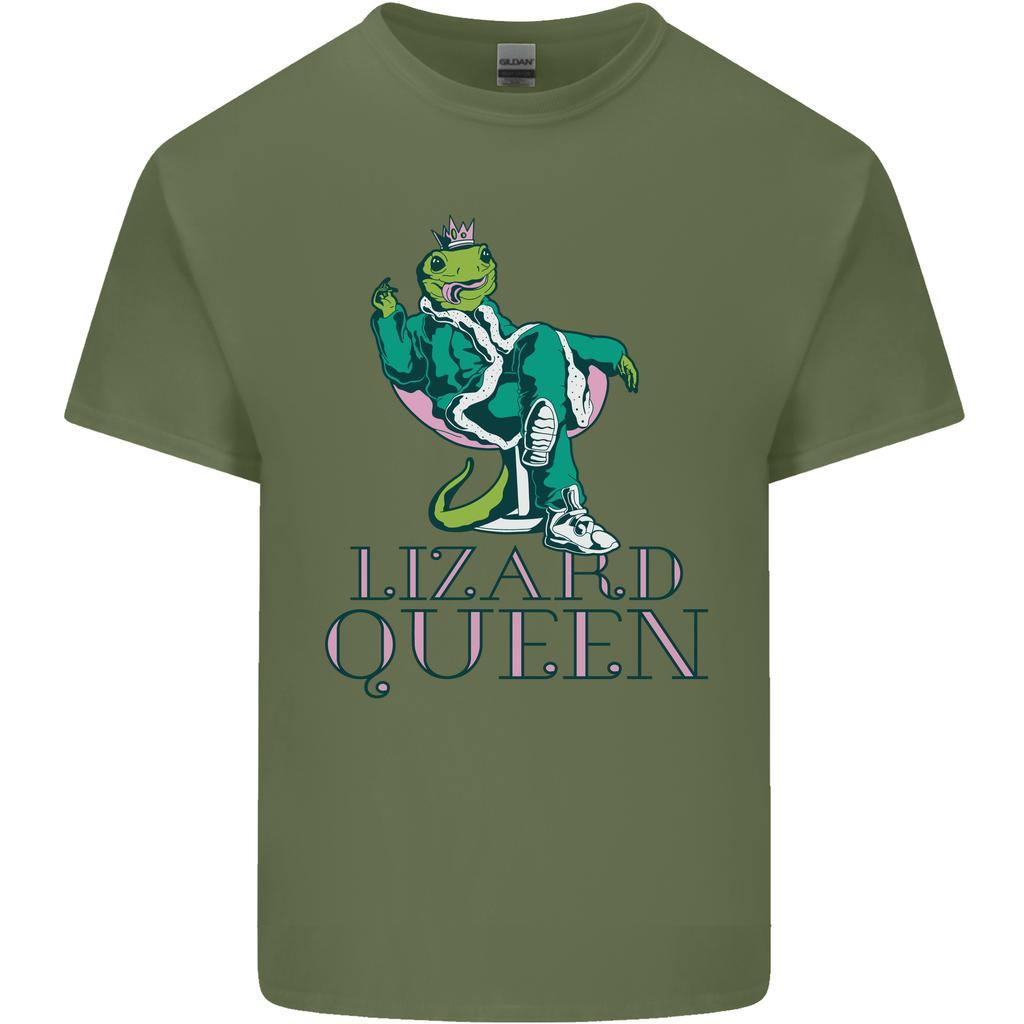 Lizard Queen Chameleon Bearded Dragon Unisexs Light Cotton TShirt